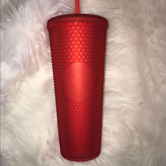 New Starbucks 2021 Matte Red Valentine Tumbler